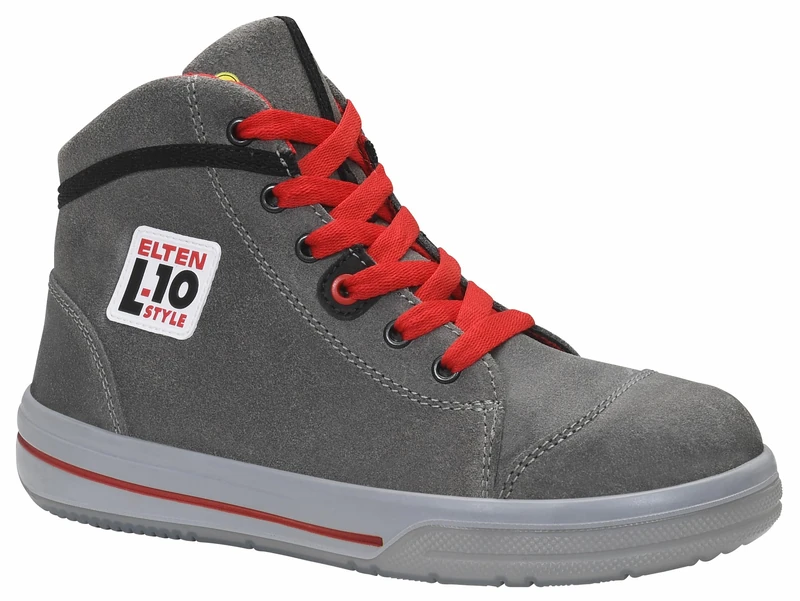 Elten Unisex - Adult VINTAGE Mid ESD S3 Work And Safety Shoes - S3, Gray - GREY, 37 EU