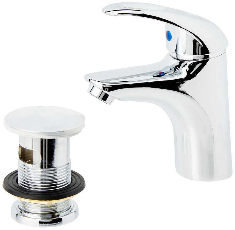 Bristan J Bas C Java Basin Mixer with Clicker Waste, Chrome