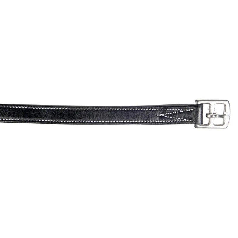HKM Flexi Equestrian Stirrup Leathers Schwarz 145
