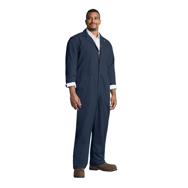 Red Kap Men's Twill Action Back Coverall, Navy, 62