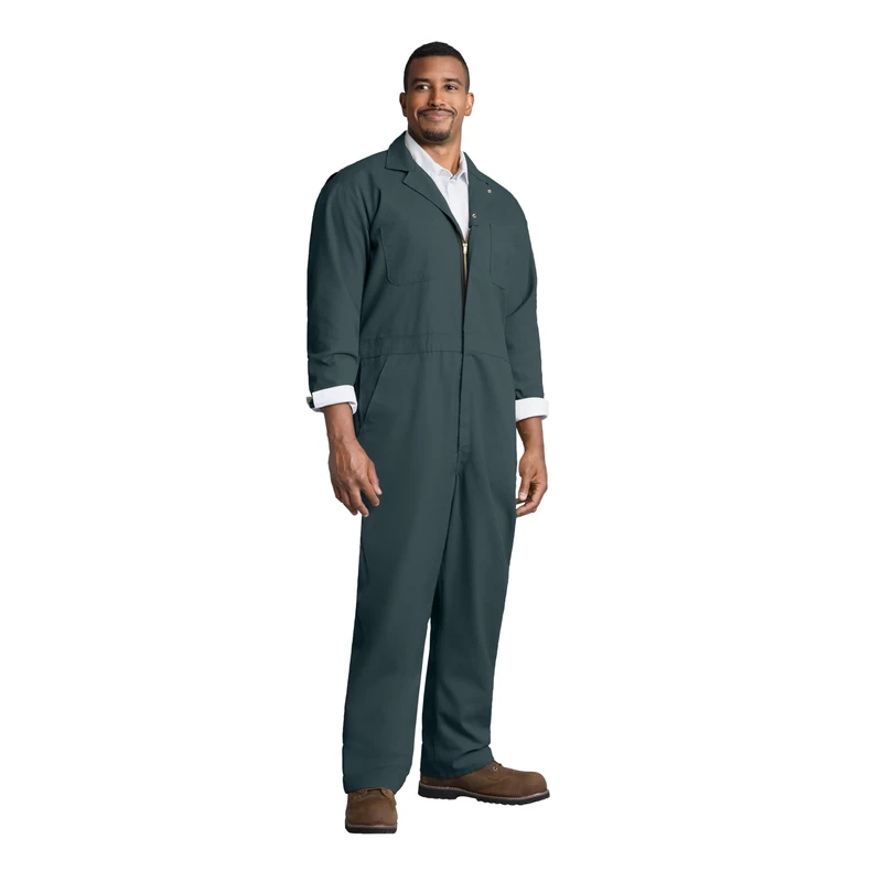 Red Kap Men's CT10SG Work Utility Coveralls, Spruce Green, 44 Long
