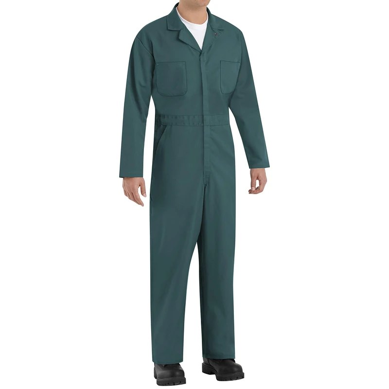 Red Kap Men's CT10SG Work Utility Coveralls, Spruce Green, Small