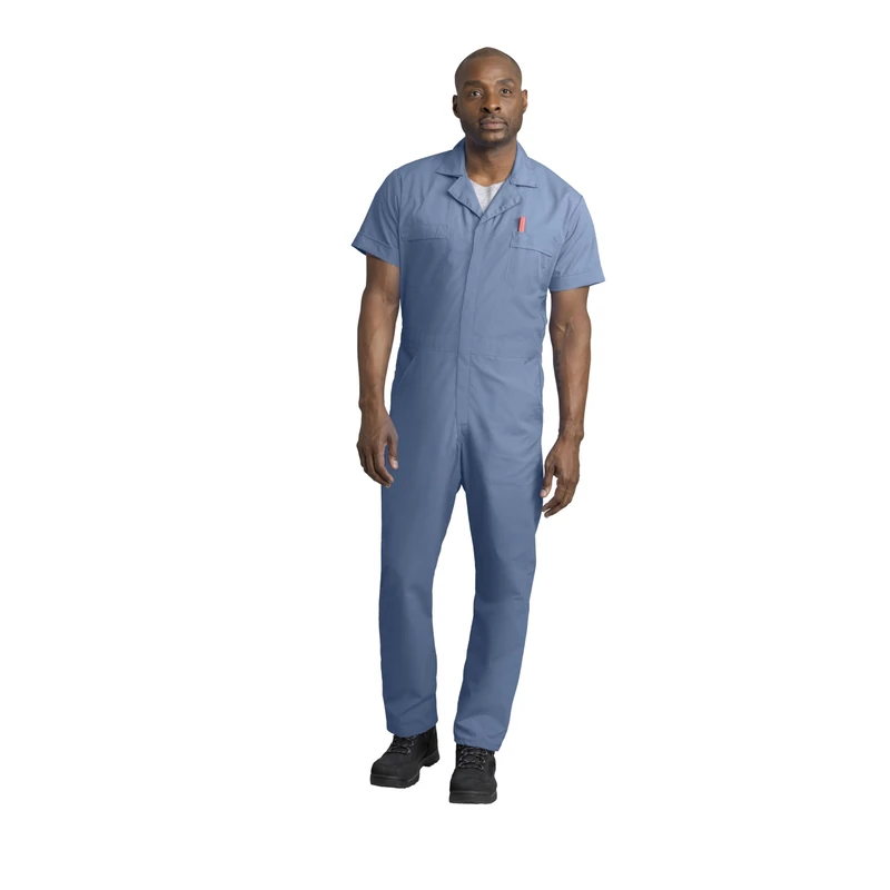 Red Kap Men's Short Sleeve Speedsuit, Medium Blue, Large Tall - Image 1