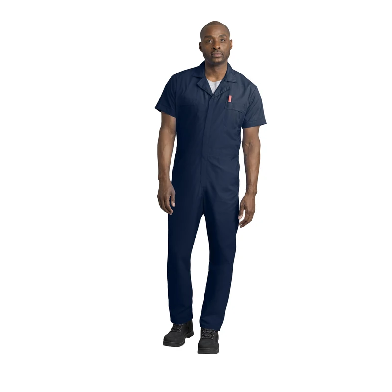 Red Kap Men's Short Sleeve Speedsuit, Navy, Large Tall - Image 1
