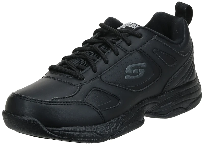 Skechers for Work Women's Dighton Bricelyn Wide Work Shoe, Black, 10 W US