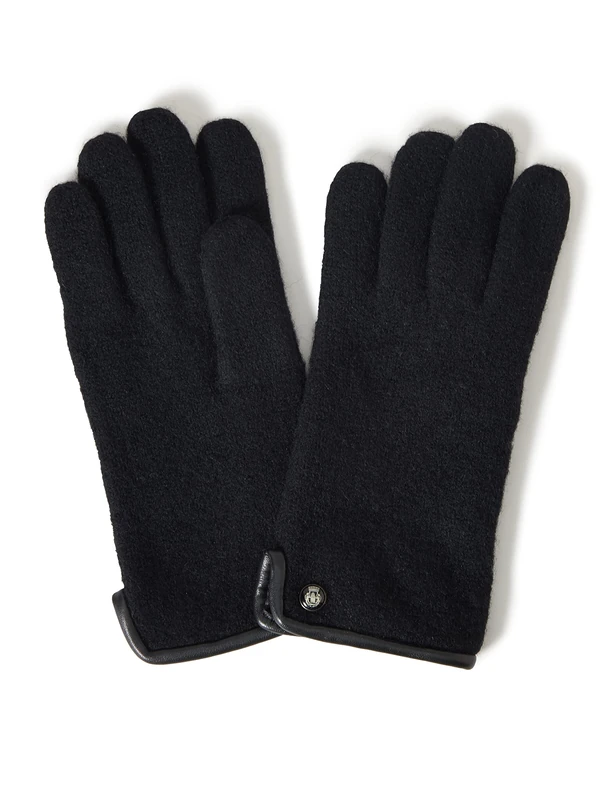Roeckl Women's Klassischer Walkhandschuh Gloves Not Applicable, Black (Black 000), 7.5