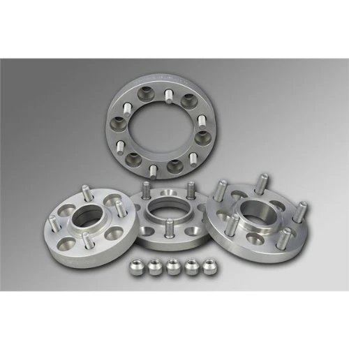 H&R DRM-System Wheel spacer set 90mm per axle - Bolt pattern 6x139,7 - Hub 106,5mm - Bolt size M12x1,5 - compatible with Mazda/Opel/Volkswagen - Image 1