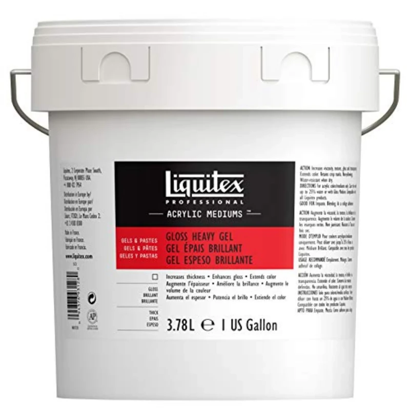 Liquitex Professional Matte Gel Medium Size M Thick Glossy 3.78 Litre