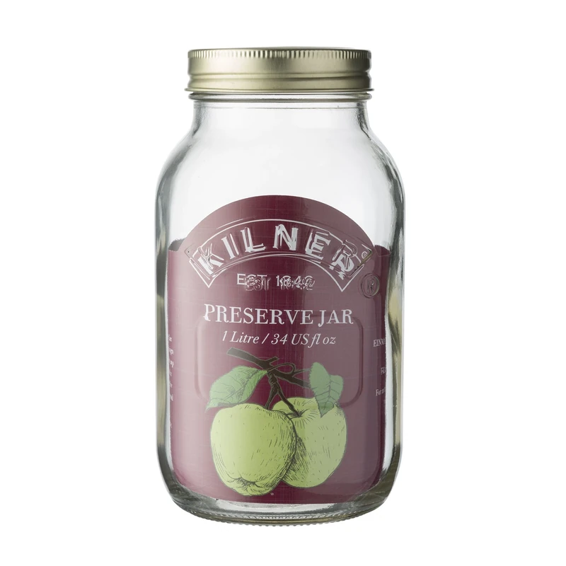 Kilner 1 Litre Genuine Screw Top Jar (Pack of 12)