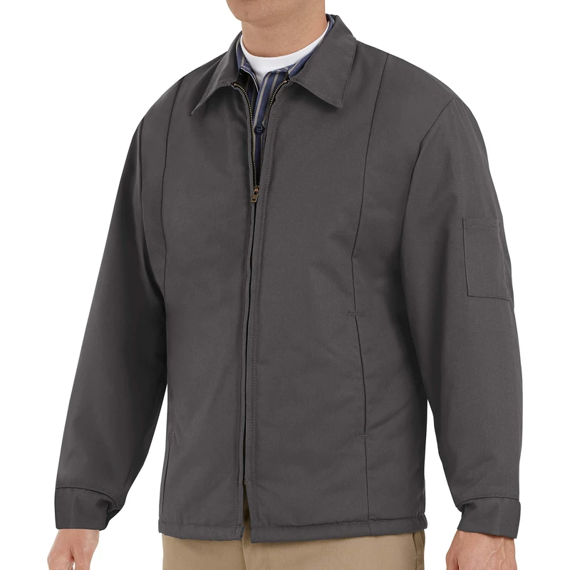 Red Kap Men's Perma Lined Panel Jacket, Charcoal, XXXL