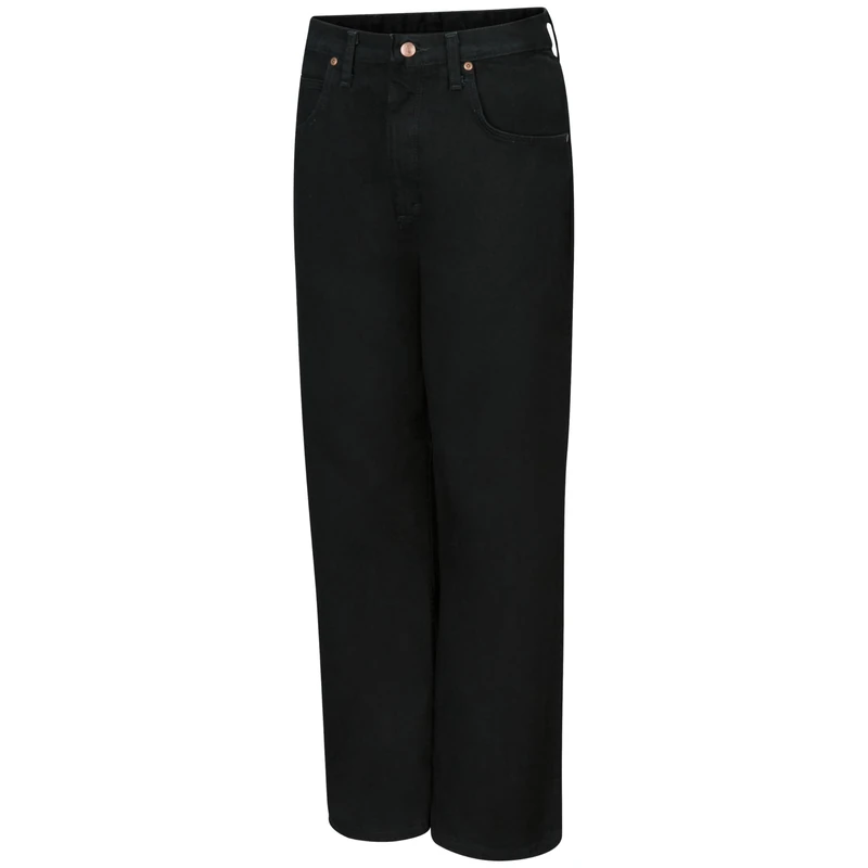Red Kap Men's Relaxed Fit Jean, Prewashed Black, 34x32 - Image 1