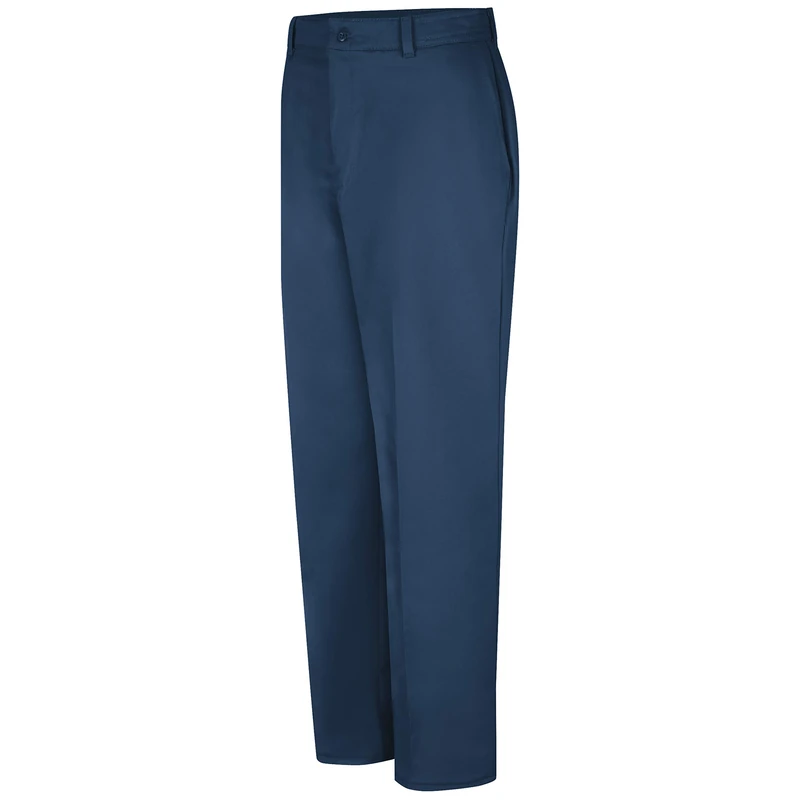 Red Kap Men's Wrinkle-Resistant Cotton Work Pant, Navy, 40x32