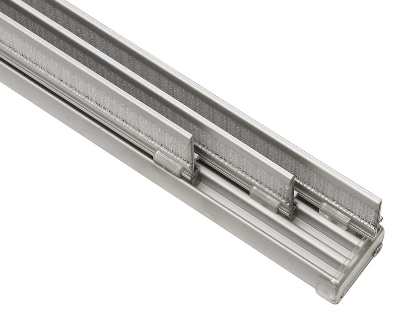 GARDINIA Panel Curtains Complete Set, 3-track rail, Aluminium, 170 cm, 31173