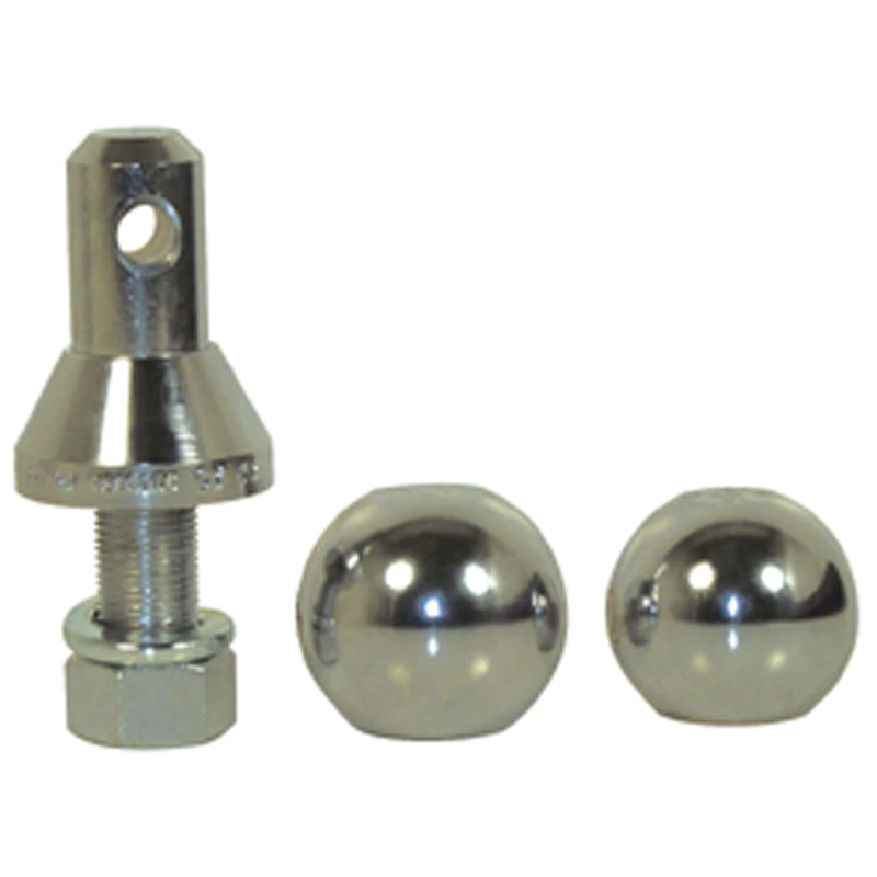 Convert-A-Ball 904B Nickel-Plated Shank with 2 Balls - 1'' Trailer Towing Hitch