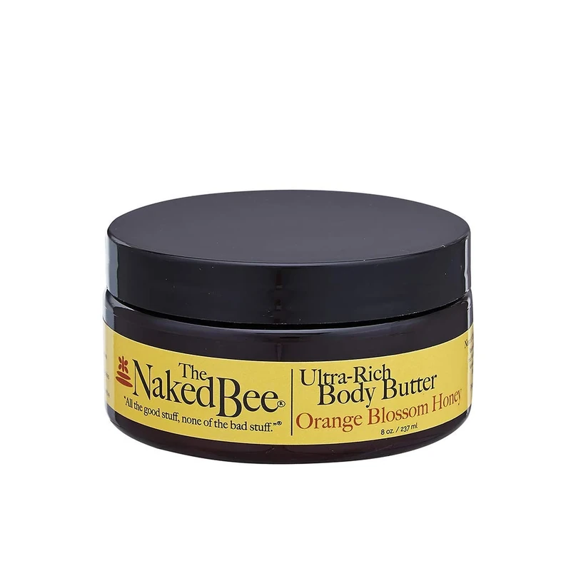 The Naked Bee Orange Blossom Ultra Rich Body Butter Lotion 8oz. Shea Butter Moisturiser. Moisturising Cream & Lotion for Women. Organic Honey Butter