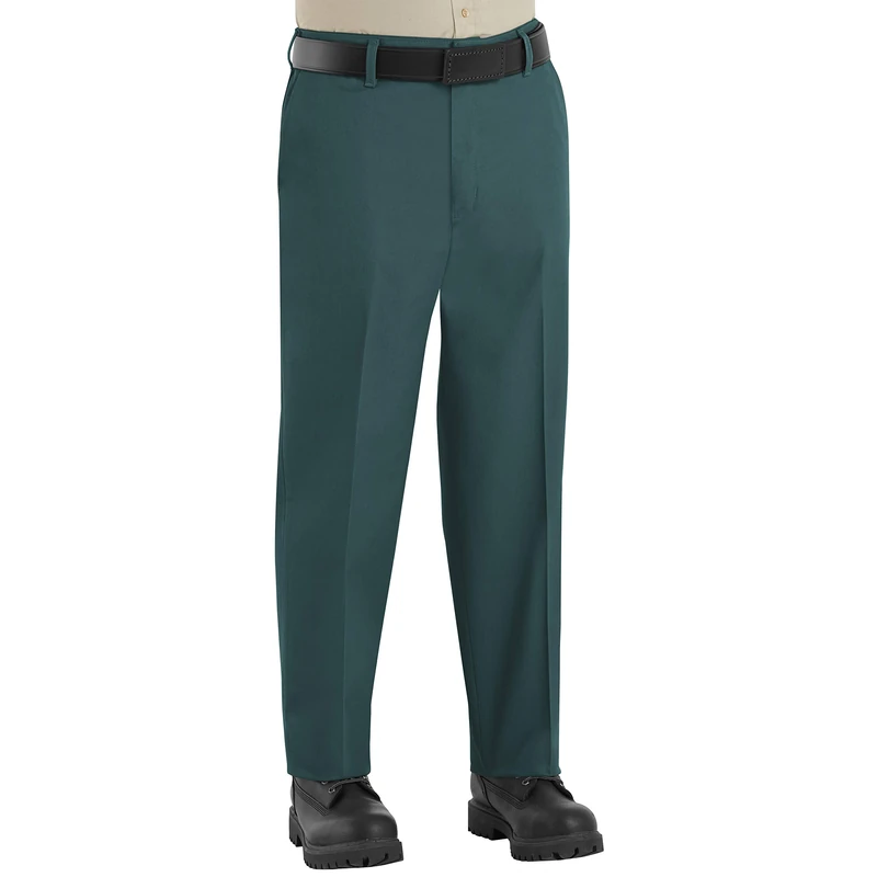 Red Kap Mens Wrinkle-Free Work Utility Pants, Spruce Green, 33W x 32L US