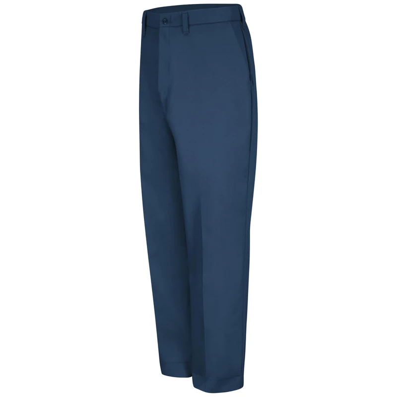 Red Kap Men's Wrinkle-Free Regular Fit Twill Blend Work Pants, Navy, 35W x 34L