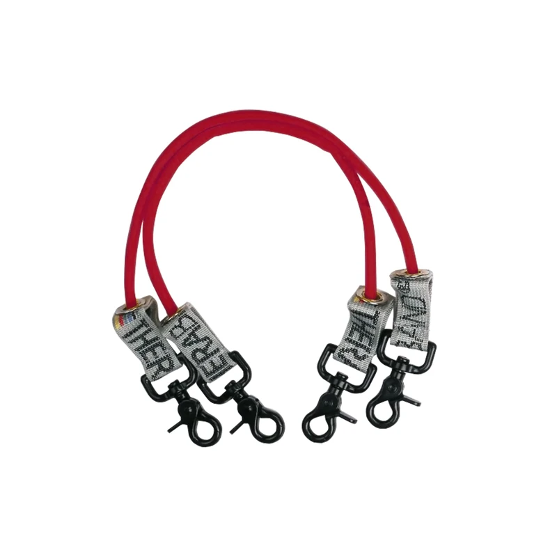 THERABAND Accessories - 30.5cm Tubing with Connector Clips: Pair (Red)