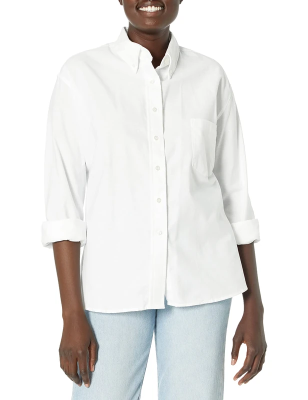 Red Kap Women's Executive Oxford Dress Shirt - White - 18