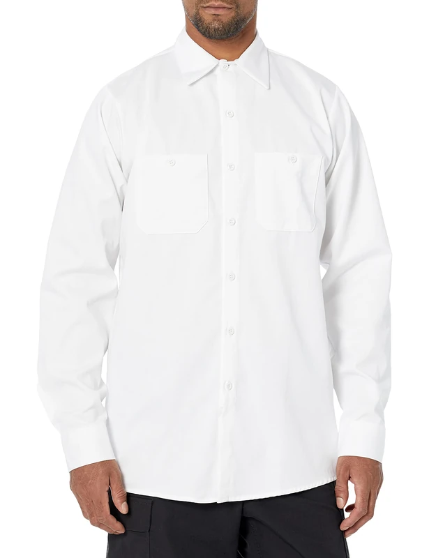 Red Kap Men's Wrinkle Resistant Work Shirt - - XXL Tall White