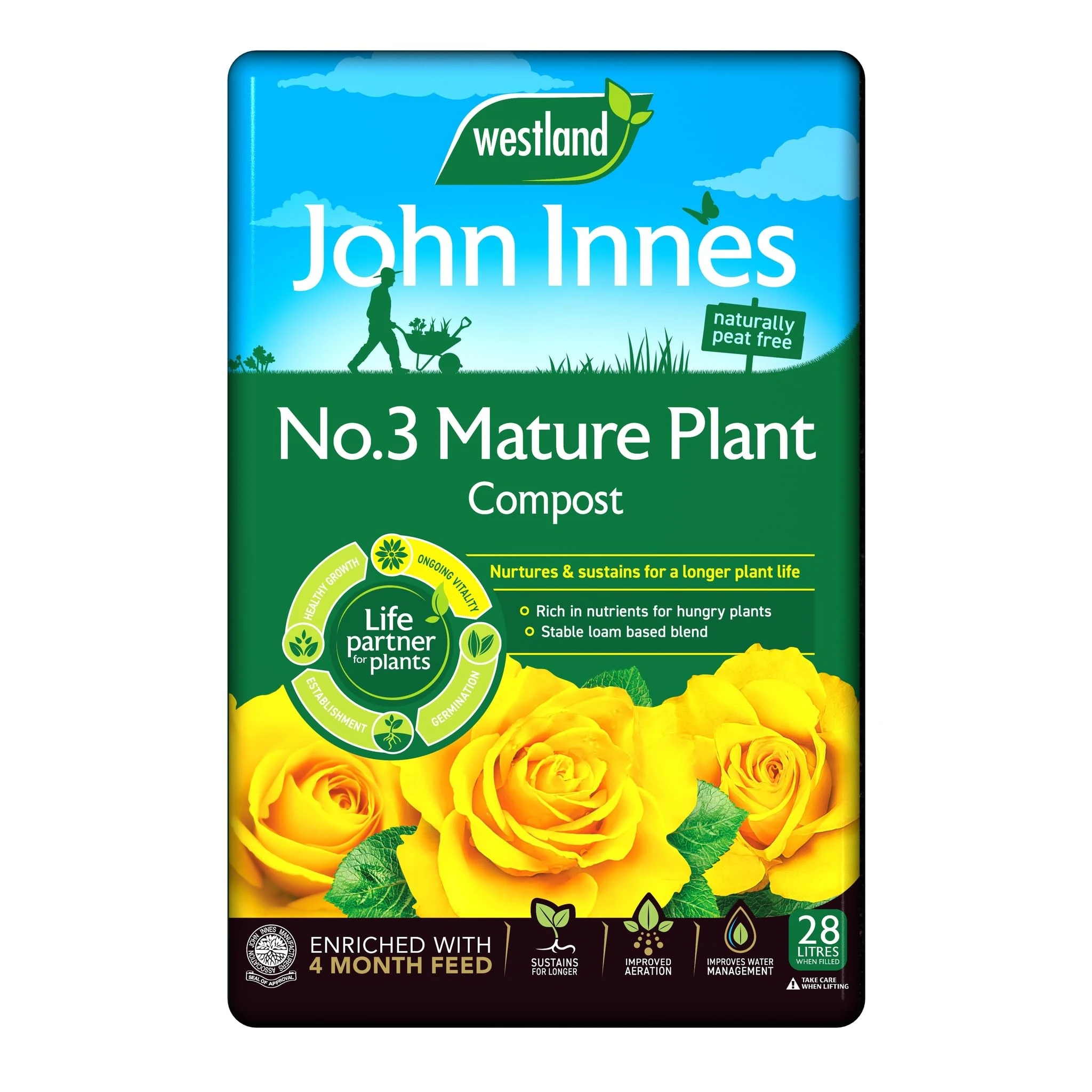 Westland 30L No.3 John Innes Mature Plant Compost