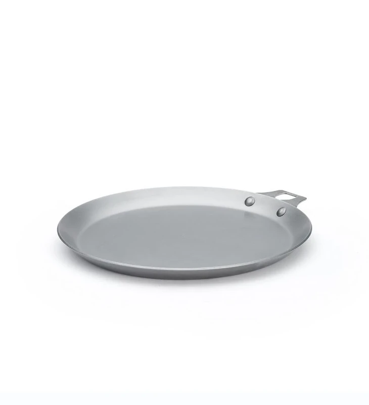 De Buyer Mineral B Pancake Frying Pan with Detachable Element, 26 cm, Steel, Silver, 29.01 x 29.01 x 3 cm
