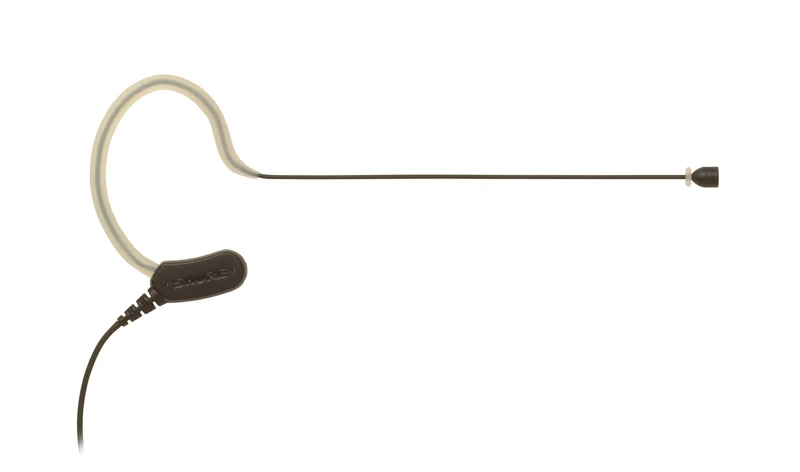 Shure MX153B/O-TQG Omnidirectional Earset Headworn Microphone, Black