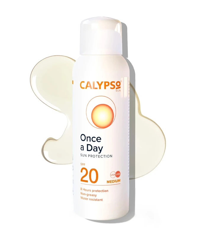 Calypso Once A Day Sun Protection Lotion SPF20 | 8 Hours Sun Protection | Non Greasy | Superior 4 Start UVA Rating - 200 ml CALC20L