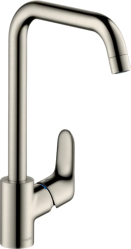 hansgrohe Focus kitchen tap 260 with selectable swivel range, stainless steel optic 31820800
