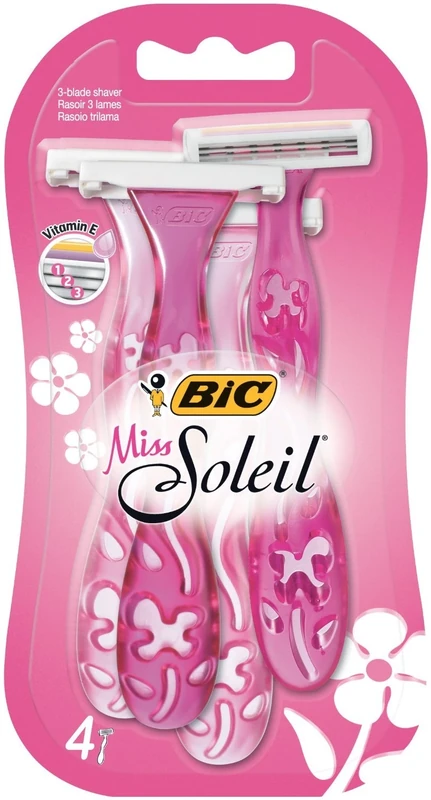 BIC Miss Soleil Disposable Women's Razors - Triple Blade, 4 Pack