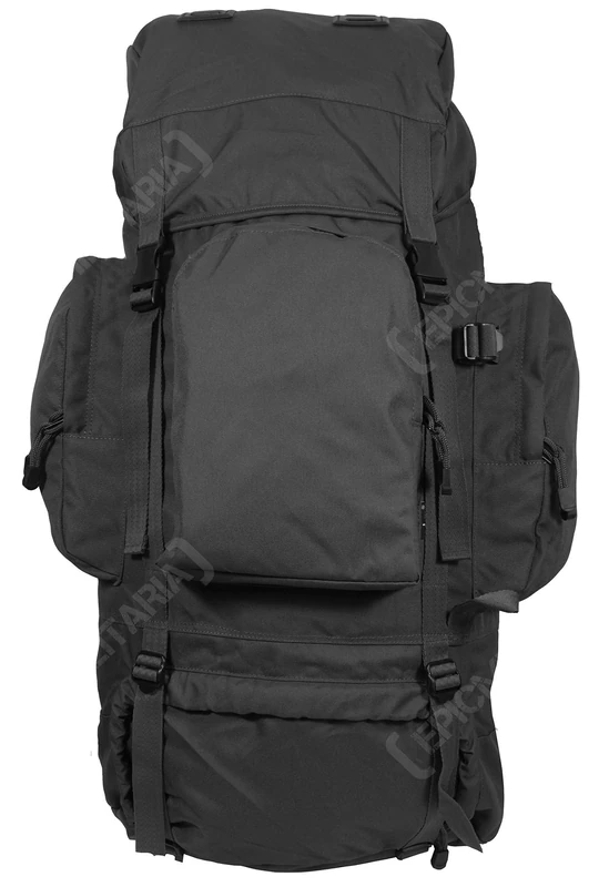 Mil-Tec Unisex Recom Backpack, black, standard size, Mission