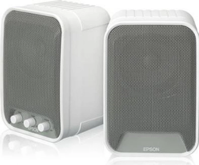 Epson Speakers, White/Grey