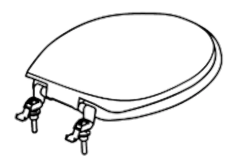Thetford 34144 White Toilet Seat and Cover Assembly