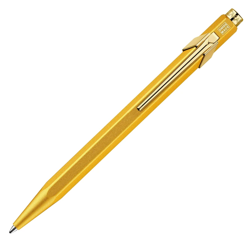 Caran d'Ache 849 Goldbar Ballpoint Pen with Box
