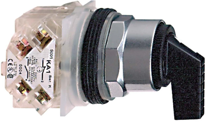 Schneider Electric 9001KS63FB Selector Switch 3Pstn, Sel Sw 30mm 3 Position Spring