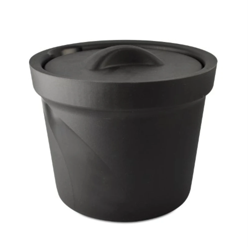 Bel-Art M16807-4002 Magic Touch 2 High Performance Mini Model Ice Bucket with Lid, Black - Image 1