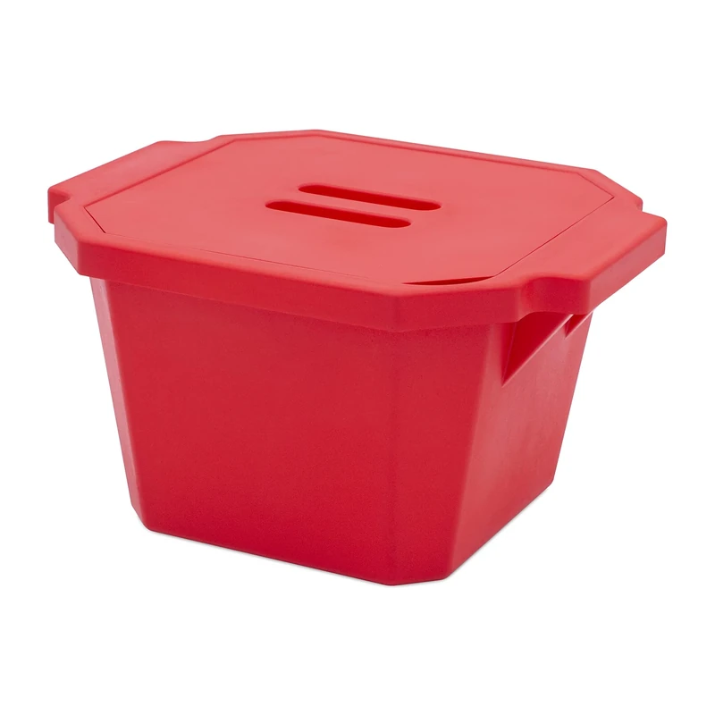 Bel-Art M16807-4003 Magic Touch 2 High Performance Mini Model Ice Bucket with Lid, Red