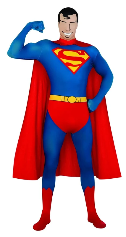 2Nd Skin Superman Costume Dc Comics Costume Film Themed Party L Chest Up To 42