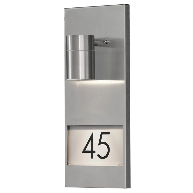 Konstsmide 7655-000 Modena Stainless Steel House Number Light