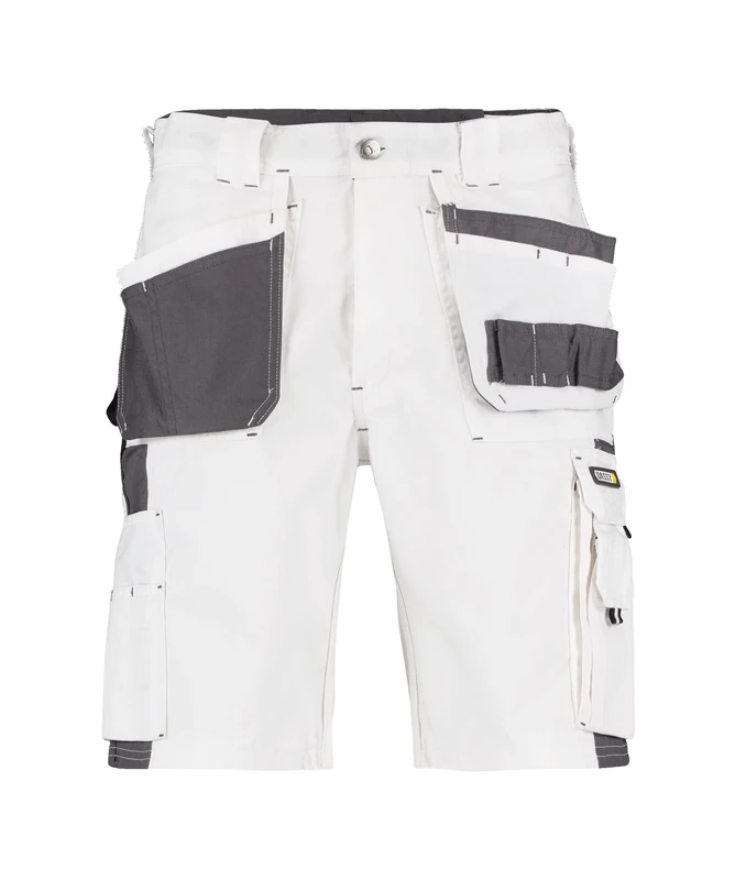 DASSY® Monza Two-tone shorts with holster pockets - size 46 - WHITE/CEMENT GREY - Image 1