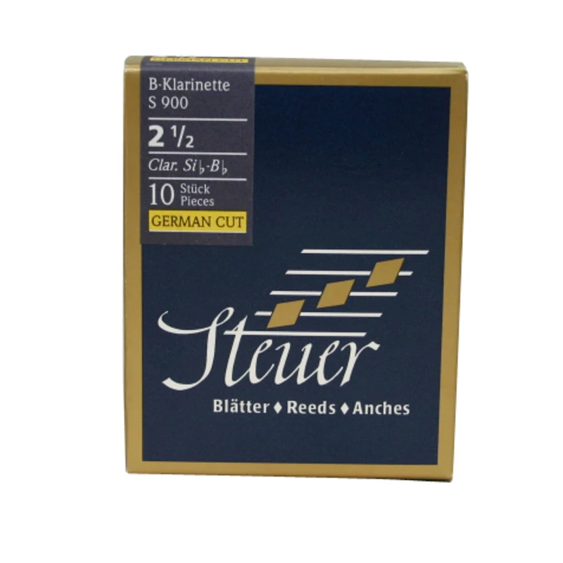 Steuer reed BB clarinet Blue Line S900 German cut pack of 10 size. 3