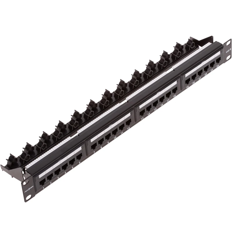 RackMatic - Patch panel 24 x RJ45 UTP cat.6 1Gb Ethernet