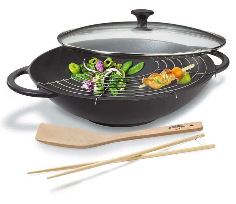 Küchenprofi 0415001037 Wok Set Black