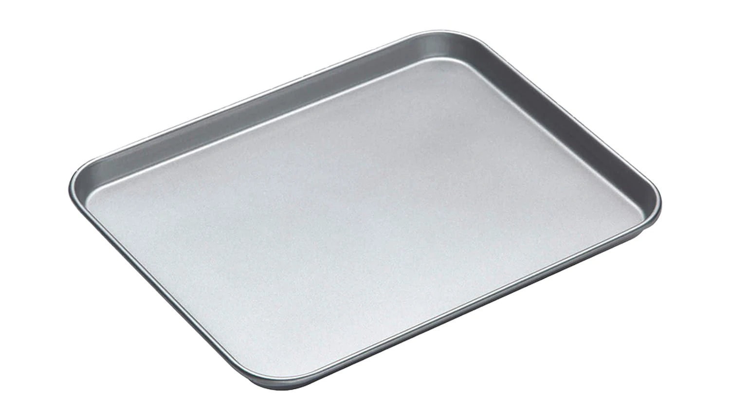 KitchenCraft Non-Stick Baking Tray, 38 x 30cm Oven Tray, Durable Carbon Steel Grey Cooking Tray for Baking, Roasting and Grilling