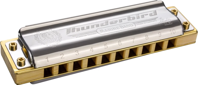 Hohner Marine Band Thunderbird Harmonica G Major Low Octave - M201171X