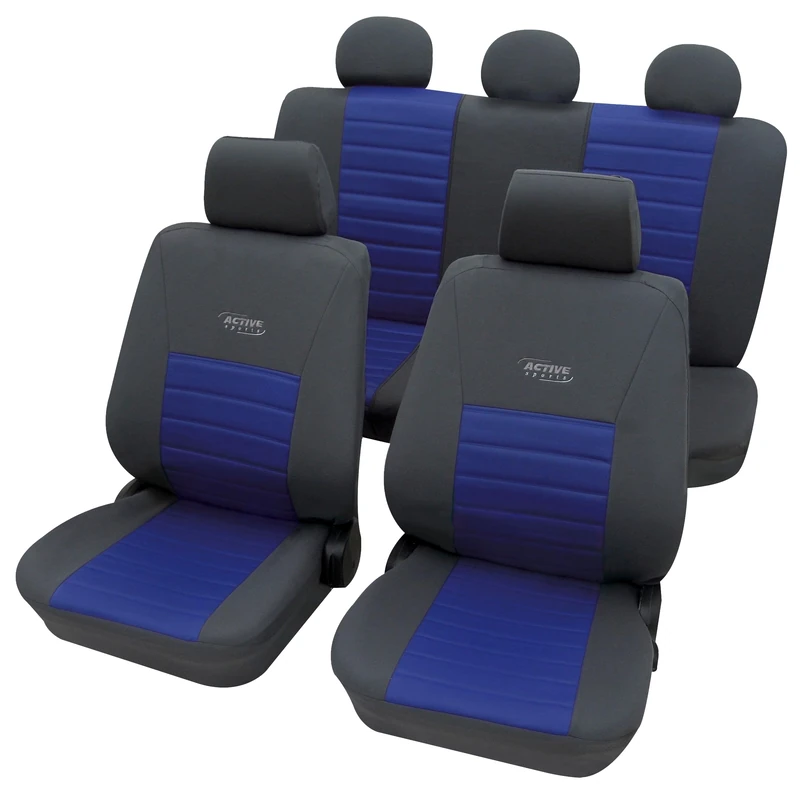 Petex SAB 1 Vario 22374805 Seat Cover Set Universal 11 Pieces Blue Active Sports Theme