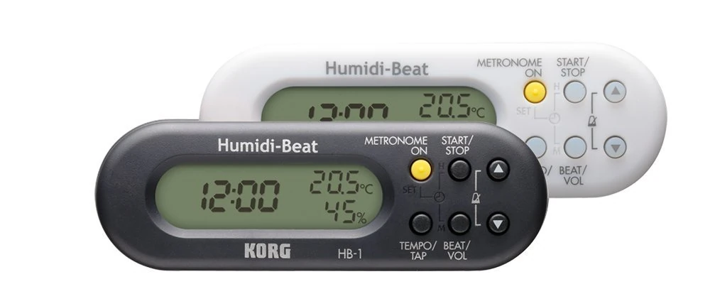 Korg HB-1-BK Compact Metronome with Humidity and Temperature Detector - Black