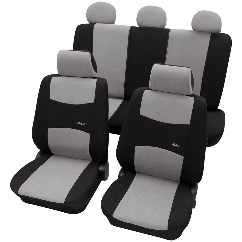 Petex 1 Vario Plus 38874818 Seat Cover Set Universal 11 Pieces Size SAB Grey Colori Theme