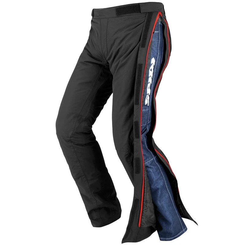 SPIDI Sport S.r.l. (EU) Motorcycle Waterproof Trousers Superstrom H2OUT, Black, Large, X65-026