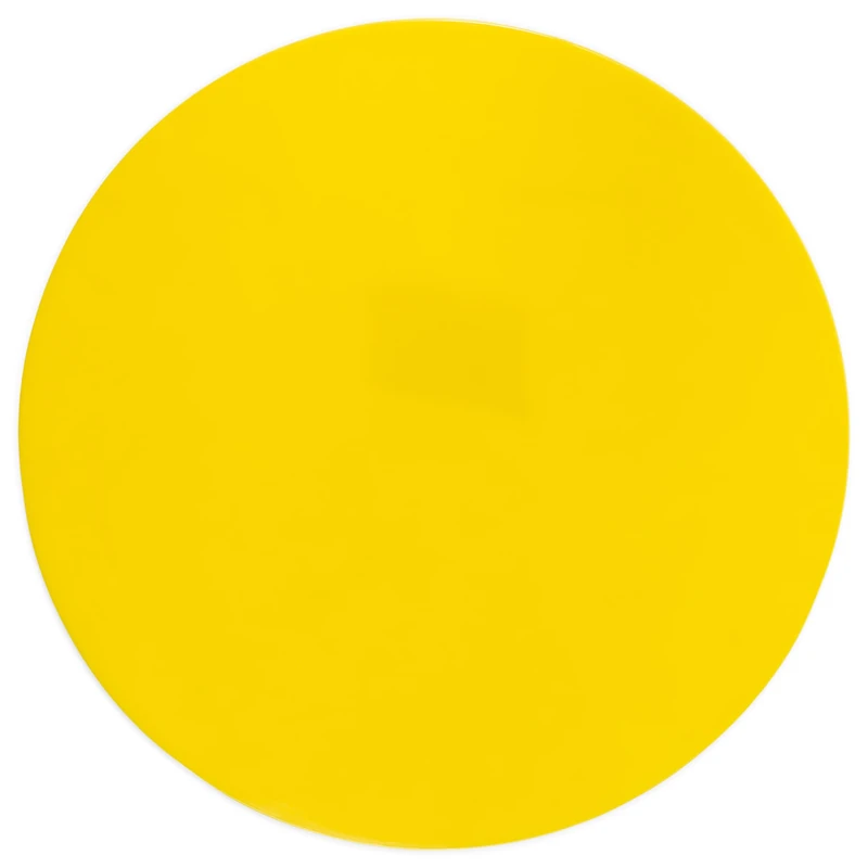Champion Sports Round Poly Spot Markers for Sports, Activities, and Social Distancing - 10-inch, Set of 12 - Yellow